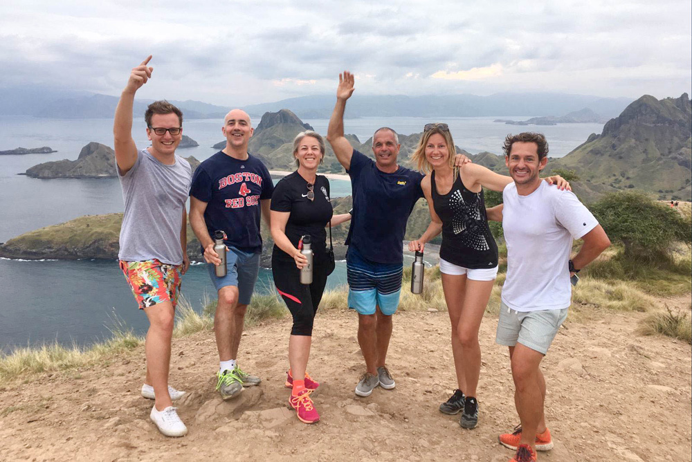 Hiking on Padar