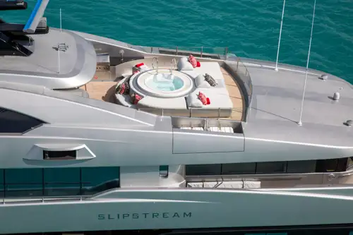 Sun deck jacuzzi